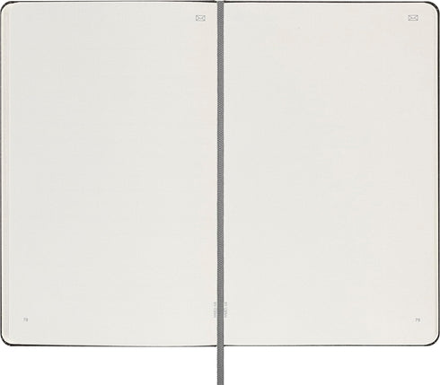 Moleskine Smart Notebook, Large, Plain, Black, Hard Cover, 5 x 8.25