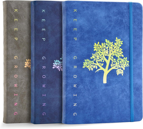 Fanery Sue Journal Notebook 3 Pack, Tree of Life Journals, A5 College Ruled, 200 Pages, Thick Paper, Hard Cover