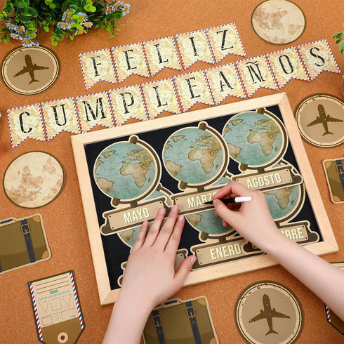 Spanish Happy Birthday Bulletin Board Set, Classroom Decorations, Birthday Chart, Calendar, Feliz Cumpleaños Supplies