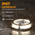 4 Pack 12 IP67 LUTEC Solar Driveway Lights, LEDs Waterproof Outdoor Solar Dock Driveway Marker Lights for Step