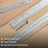 Mr. Pen Stainless Steel Rulers, 3 pcs, 6", 8", & 12", Metal Rulers for School and Office, Thin Flat Design