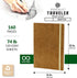 Pentalic 6" x 8" Pocket Sketchbook Traveler Journal, 160 Pages, Metallic Gold