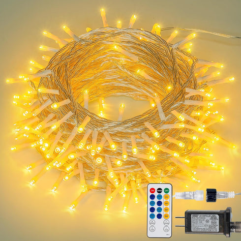 String Lights Indoor Bedroom,98FT 200 LED Fairy String Lights Outdoor Waterproof, Memory