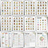 Sinload 12 Pcs Low Carb Food List Chart Posters Low Carb Meal Plan