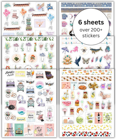 Lamare Decorative Scrapbooking Planner Stickers for Women, Cute & Aesthetic Calendar Stickers for Journaling