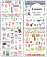 Lamare Decorative Scrapbooking Planner Stickers for Women, Cute & Aesthetic Calendar Stickers for Journaling