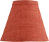 Aspen Creative 51044-2,Hardback 3"Top 6"Bottom 5"Slant.Set 2. Empire Transitional Clip-On Chandelier Shade/Brick Red