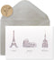 Papyrus Thank You Cards with Envelopes, World Icons, 14-Count