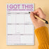 Knock Knock I Got This Pad, To Do List Notepad, Daily Planner Pad & Funny Home Office Supplies, 6 x 9-inches