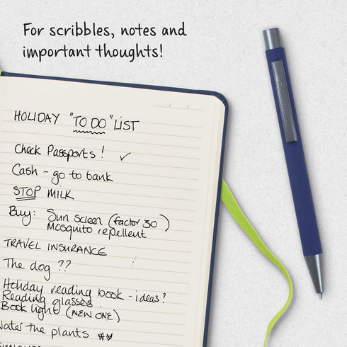IF Bookaroo Pen, Soft Touch, Colour Coated Pen with Black Ink - NAVY