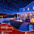 300 12 Dimmable, 75FT LED Blue Birthday Party Decorations String Lights with Modes Timer Waterproof Green Wire