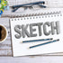 BAZIC Drawing Sketching Pencil Set, Professional Graphite Sketch Kit Pencils for Adults Artists, 6B 5B 4B 3B 2B B HB F