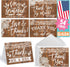Hadley Designs Wedding Thank You Cards with Envelopes -54 Rustic Thank You