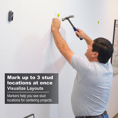 Calculated Industries 7310 StudMark Magnetic Stud Finder with 2 Removable Magnet Markers, Updated 2020