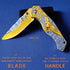 Pocket Knife for Men, Cool Folding Knife With 3D embossed Bald Eagle, Great Gift Edc Knife For Men Outdoor Survival Camping Hiking Hunting (Eagle) by Vividstill