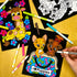 Super Pack of 18 Fuzzy Coloring Posters, Cute Animals Edition, Arts & Crafts Kit for Kids, Perfect for Quiet Time
