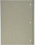 BAZIC Quad-Ruled Spiral Notebook 100 Count, Assorted colors (10 1/2 inches x 8 inches)