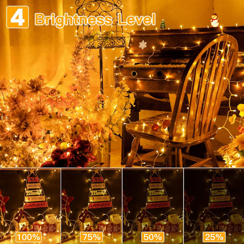66FT 200LED 11 IP44 Ollny Christmas Lights, Christmas Tree Lights with Modes Remote Control Waterproof Color Changing
