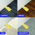 MASTER MANUFACTURING Big Foot ColorStop Heavy Duty Non-Slip Rubber Doorstop Wedge, Yellow, Made in the USA
