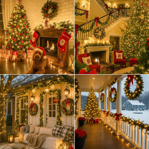 Lights,50 16.4 8 Battery Operated Christmas LED FT Mini String Lights with Modes,Green Wire Memory Timer USB Xmas Tree