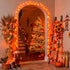 66ft 200 JMEXSUSS LED Christmas String Lights Outdoor Indoor, Connectable Orange String Lights Clear Wire, Fall Light