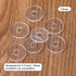 30 Pack 3/4 Inch Clear Plastic Washers, Flat Vinyl Replacement Parts for Glass Shower Door Handle and Towel Bars