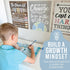 Hadley Designs Motivational Posters for Classroom - 9 Growth Mindset Wall Art for Teachers, Durable Decorations for