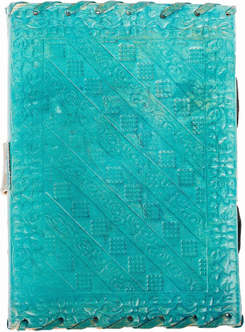 TUZECH Leather Journal, Large Handmade Bound Vintage Writing Notebook, 7 x 5 Inches, Gift for Art Sketchbook