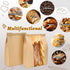 NPLUX 50 Pack Packaging Gifting(8.27x13.6x3.54In) Sourdough Bread Bags for Homemade Bread with Tin Tie Tab Lock Bakery