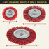 Dura-Gold 6 Piece Abrasive Nylon Wire Brush Set, Coarse Sanding, 1/4" Drill Shank for Rust Removal