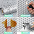15.8inx23ft ReWallpaper Stainless Steel Backsplash Wallpaper Peel and Stick Oil Resistant Brushed Silver Contact Paper