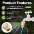 2 Pack Brass GHT Hose Bibb Connector, 3/4" Inch Backflow Preventer Vacuum Breaker