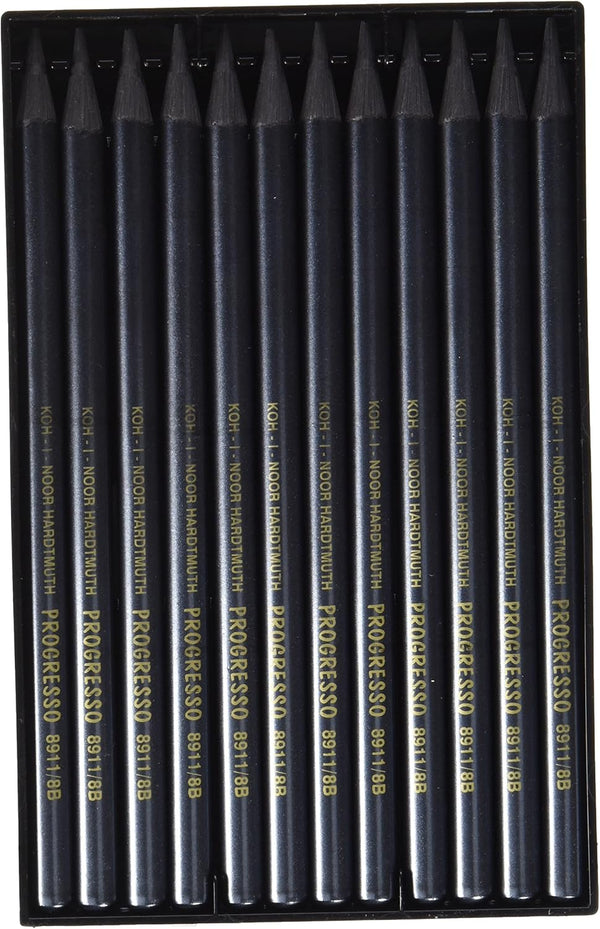 KOH-I-NOOR Progresso 8B Woodless Graphite Pencil, Box of 12