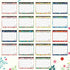 January 2024 to June 2025 Desk Calendar, Large Monthly 18 Months Academic Planner with Floral Design and Magnets