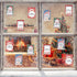 Whaline Christmas Notepad Set, 24Pcs with Gel Ink Pens, Self-Stick Notes, Office Supplies