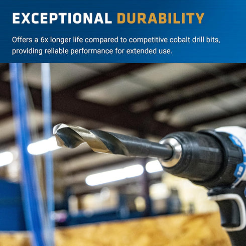 Century Drill & Tool 44364, 1" Silver & Deming, High Speed Drills, Cobalt Steel