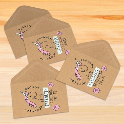 Better Office Products Kraft Invitation Envelopes, 100-Pack, A1 Size, Strong 35 lb. Paper for Invitations