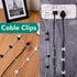 Namalu 120 Pieces Cable Clips Self Adhesive Wire Light Clips Cable Organizer Cable Wire Management Holder for Home