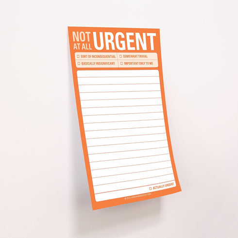 Knock Knock Sticky Note Pad, Not at All Urgent (12536)