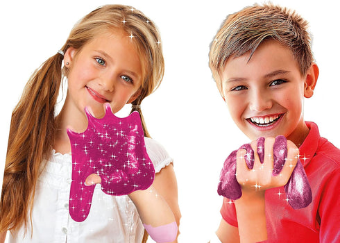 59224 Selbermachen 8 Clementoni Galileo Fun Glitter-Labor, Basteln & Experimentieren mit Glitzer, Kreide, uvm.