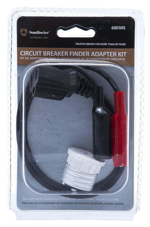 Southwire 58292240 Circuit Breaker Finder Adapter Kit, Includes Alligator Clips and Light Bulb