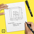 Scribbledo 12 Pack Magnetic Dry Erase Markers, Black Fine Tip with Eraser Cap for Home, School & Office