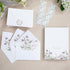 50 PACK 4x6 ponatia Floral Thank You Cards With Envelopes - Gold Foil Wildflower Greeting Cards With Adhesive Envelopes