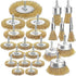 Elsjoy 23 Pack Wire Wheel Brush for Drill, Brass Drill Wire Brush Set for Polishing and Rust Removal