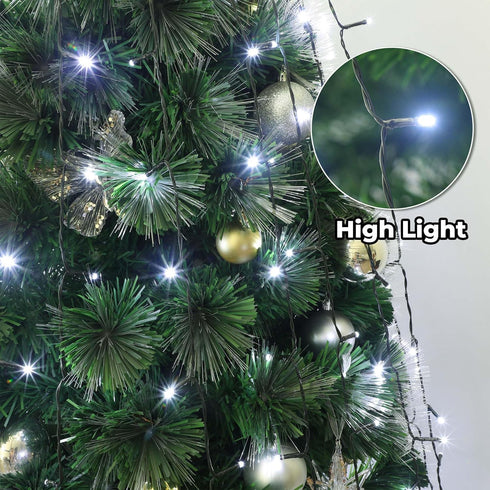 weillsnow 448 8 8.2ft16 Christmas Tree Lights, LED Waterfall Tree Topper Lights with Lighting Modes, Lines Plug
