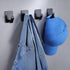 Taozun Adhesive Hooks 8 Packs, Black Wall Hooks for Hanging Coat/Towel in Bathroom