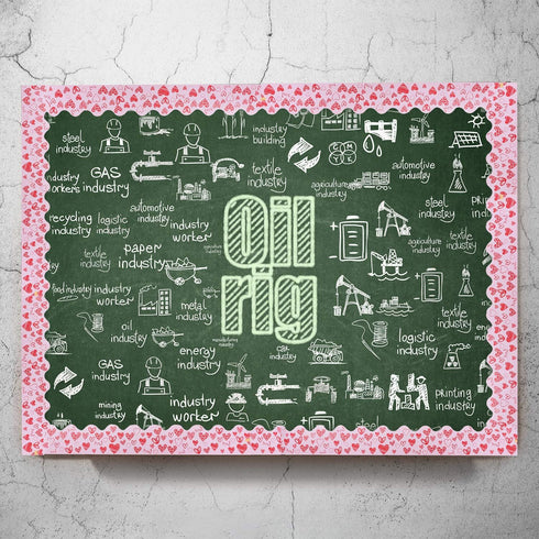 URATOT Valentine's Day Bulletin Board Border 65.6 Feet Scalloped Decoration Rolled Borders for Classroom