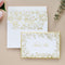 ponatia 50 Pack Floral Thank You Cards With Envelopes, 4x6 Inches Gold
