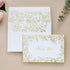 ponatia 50 Pack Floral Thank You Cards With Envelopes, 4x6 Inches Gold