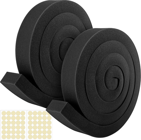 2Pcs Air Conditioner Foam Tape 2 inch x 6.5 ft - Non-Adhesive Weatherseal Tape with Glue Point for Door Window Seal